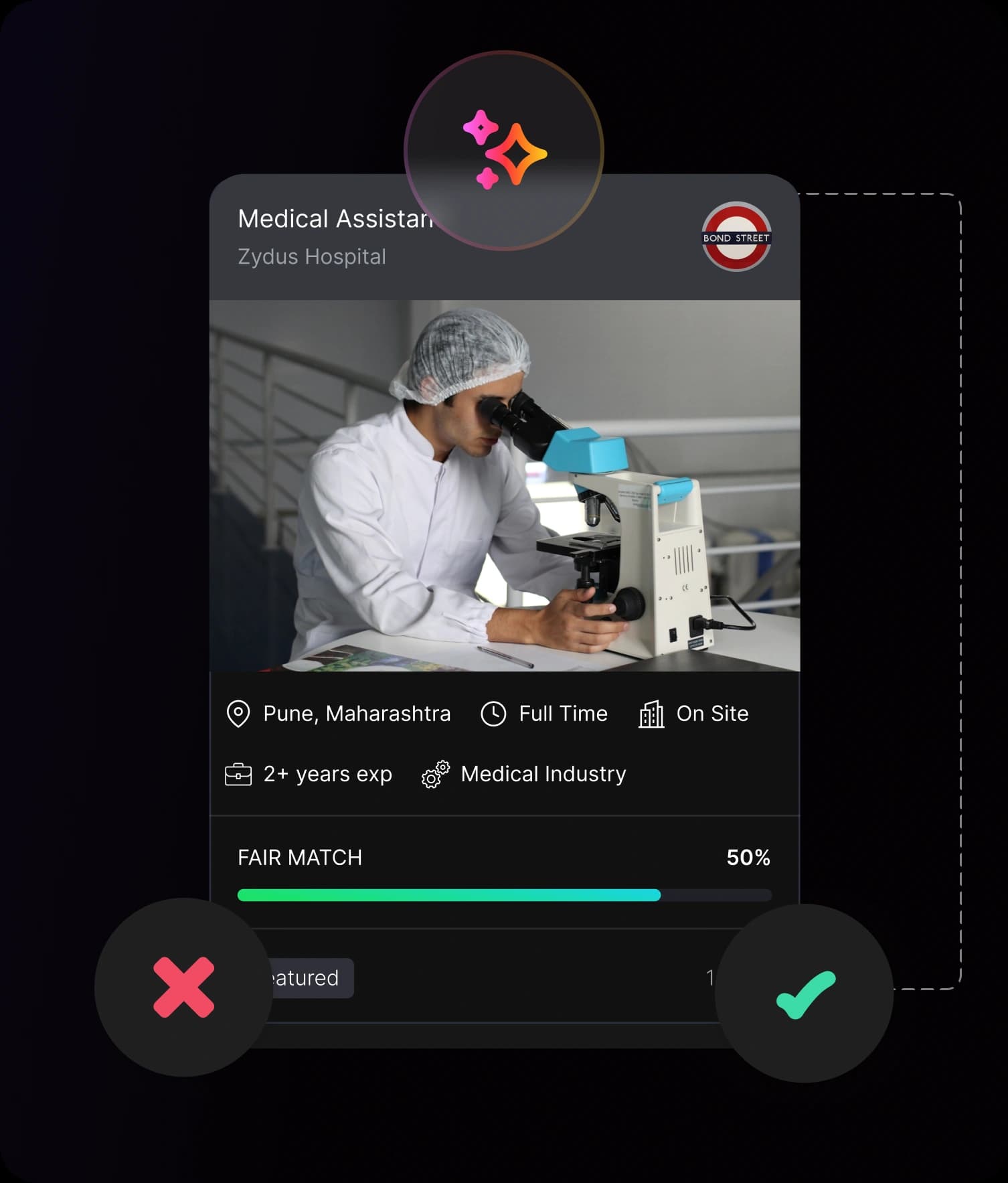AI-driven job matching and candidate filtering