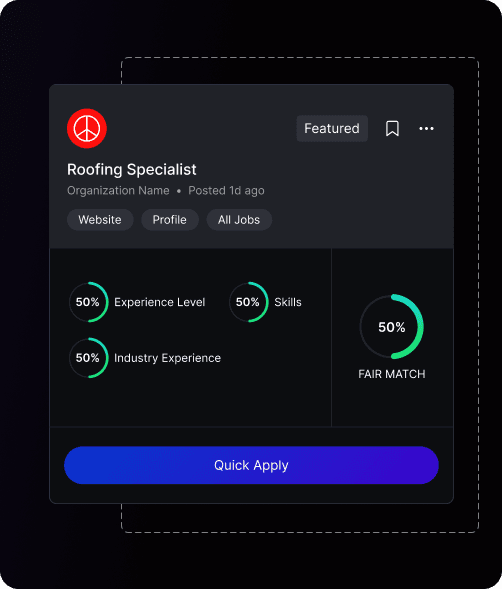 AI-driven job matching and candidate filtering